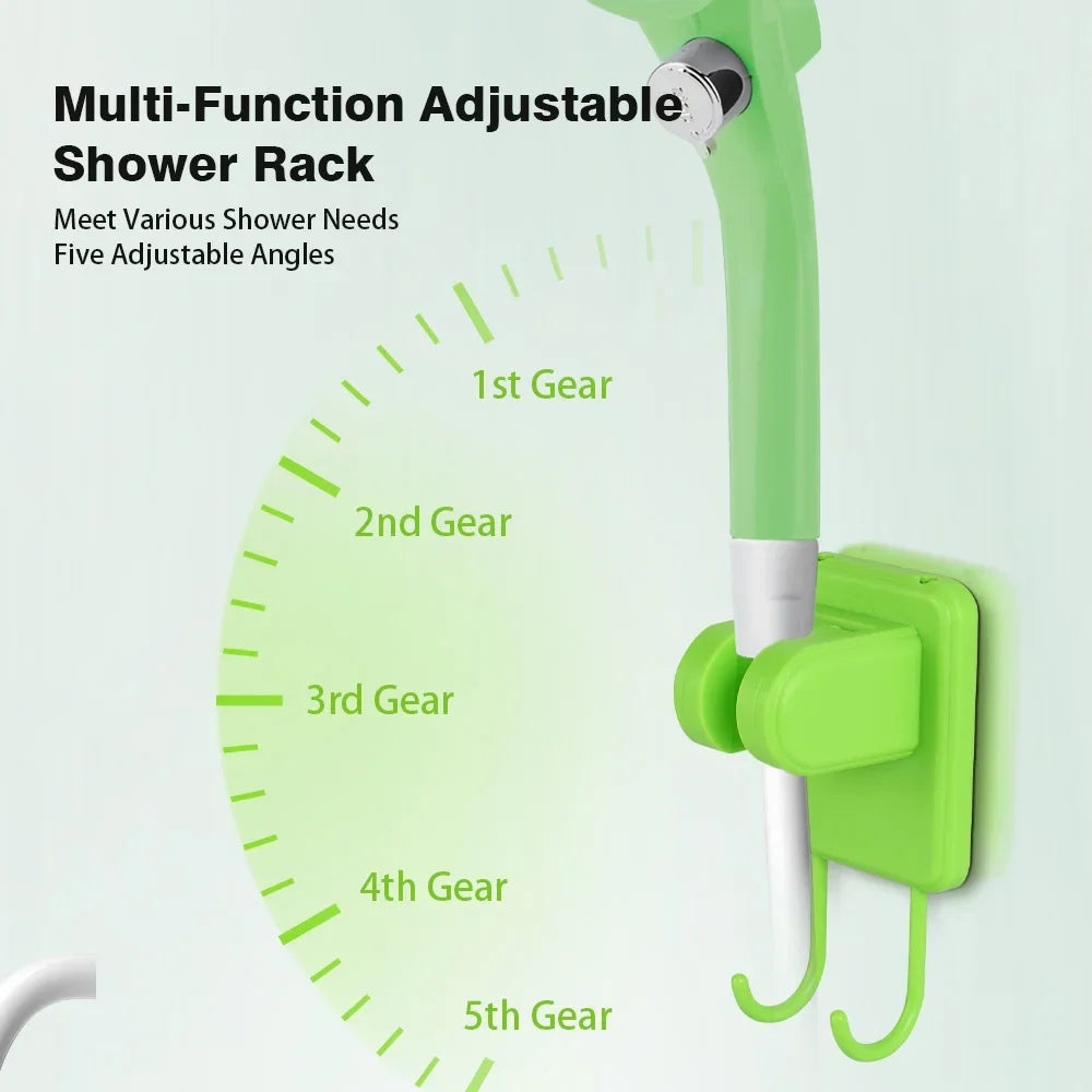 Bomba de ducha para acampar, Kit de ducha para exteriores RV, ducha de campamento con pantalla completa, pantalla Digital inteligente, Kit de ducha ajustable de 6000mAh