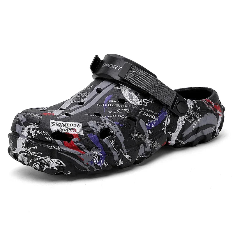 Sandalias de verano de talla grande 47 para hombre, zuecos para jardÃn al aire libre, zapatos con agujeros, zapatos informales para hombre, zapatos de agua, zapatillas suaves cómodas para el hogar