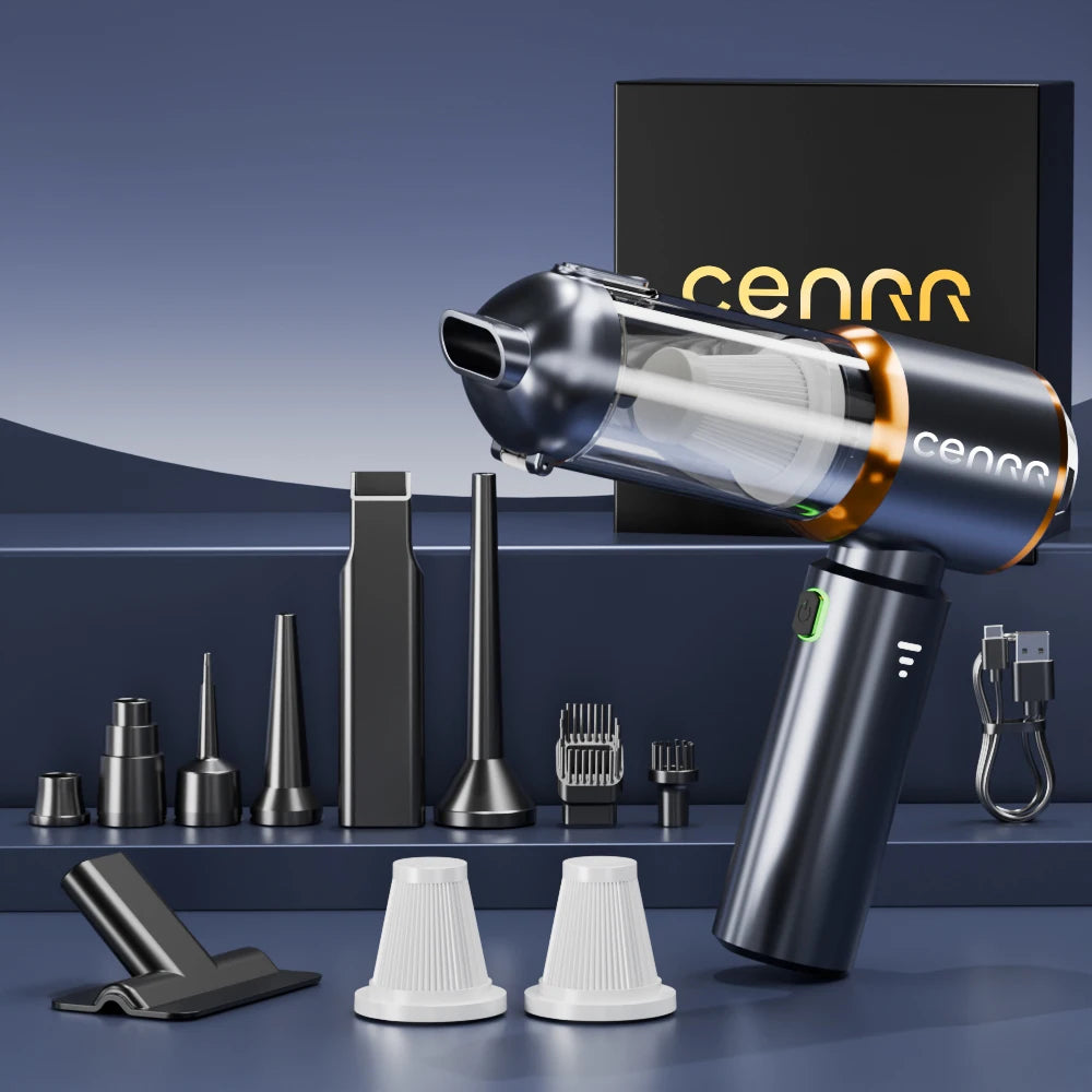 CENRR 2025 NUEVO Aspirador de Coche Potente Mini 998000 Aspirador portátil PA para electrodomésticos, soplador de mano, limpiador de coche