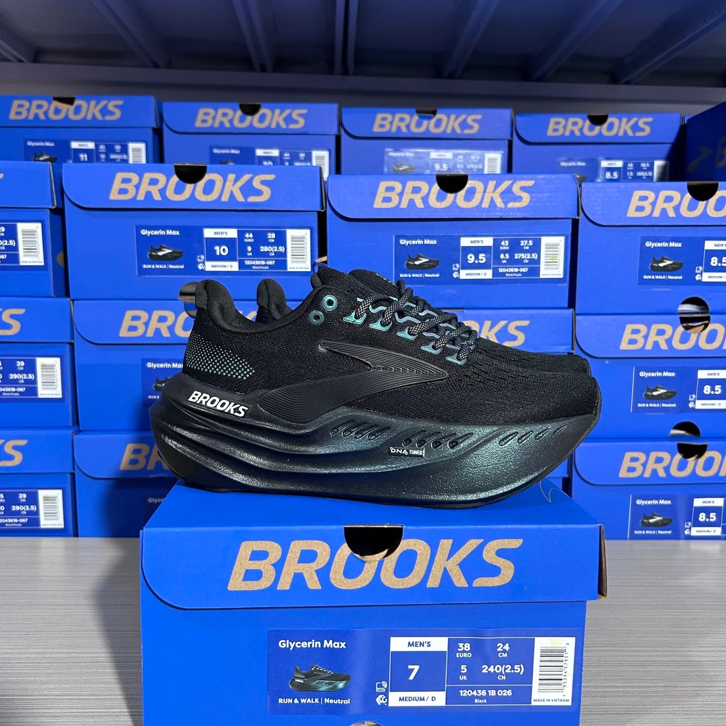 Zapatillas de correr originales Brooks para hombre Glycerin Max antideslizantes, resistentes al desgaste y que absorben los golpes, zapatillas informales para mujer 1104471D026