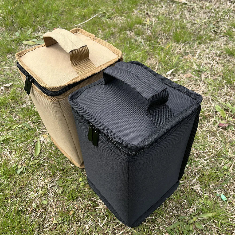 Bolsa de almacenamiento para tanques de Gas para acampar, funda protectora portátil para cilindro de combustible, bolsa de transporte ligera para campamento, anticolisión para cocinar al aire libre