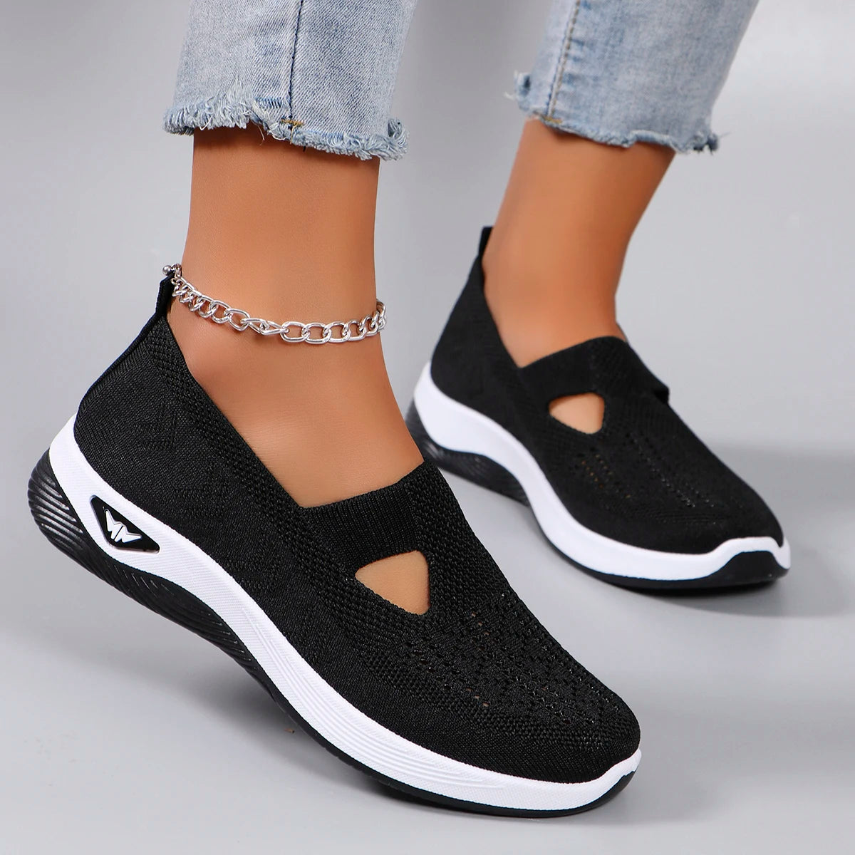 Nuevos zapatos deportivos de primavera para mujer, zapatos deportivos informales a la moda, transpirables, ligeros, antideslizantes, resistentes al desgaste, zapatos planos