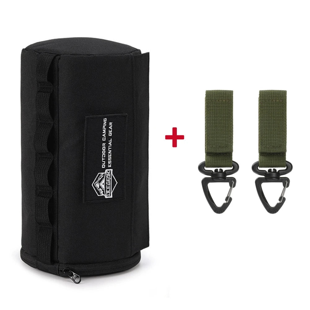 Funda de tejido al aire libre para almacenamiento de papel, soporte de servilleta colgante impermeable de poliéster para Picnic, Camping, senderismo, Rollo portátil
