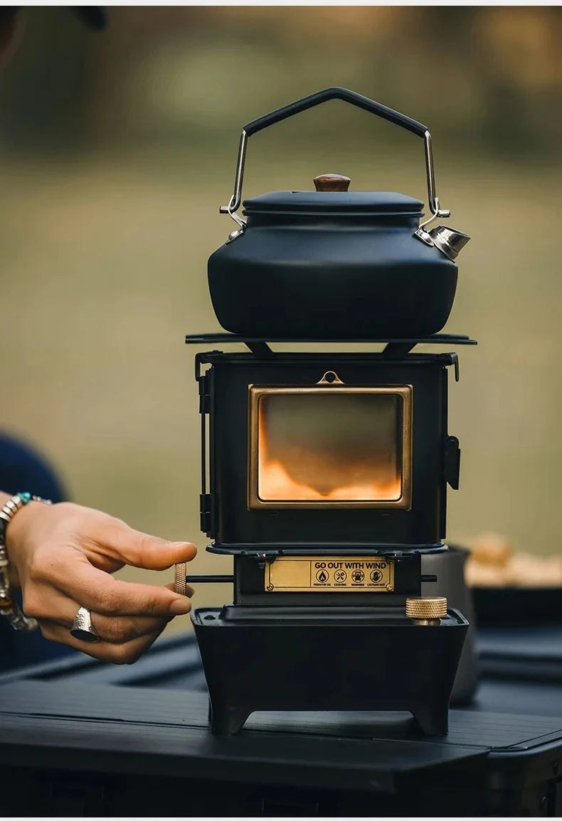 Lámpara de aceite de firedancia, estufa, linterna portátil para acampar al aire libre con luces Retro de emociones, perfecta para picnic y mochilero, aventuras