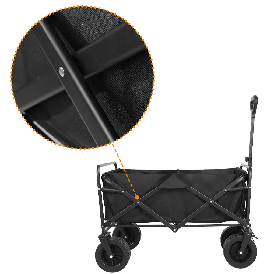 Carro de playa plegable, carro plegable de gran capacidad, carro plegable para exteriores, carrito portátil para acampar en el jardín