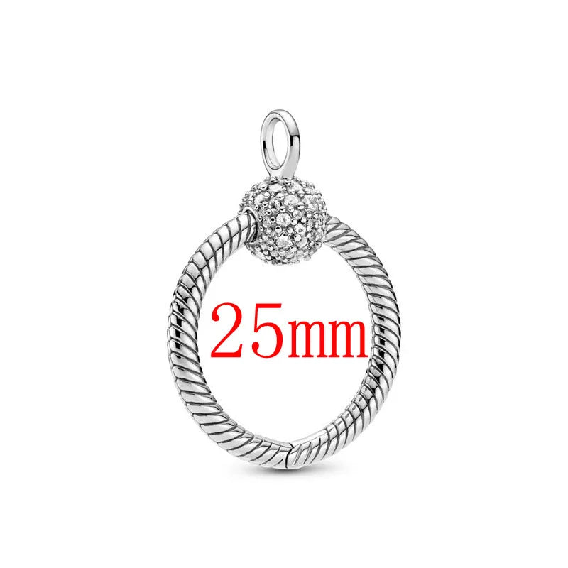 Nuevo original Plata de Ley 925 chapada brillante en forma de corazón collar pulsera mujer regalo de cumpleaños del Día de San Valentín joyería DIY