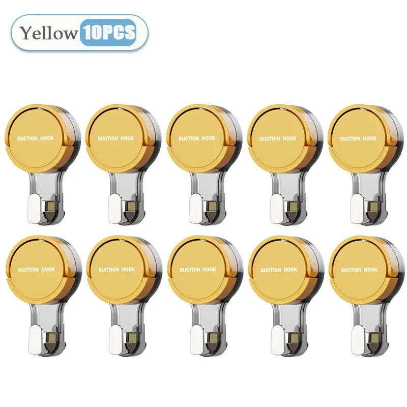 Gancho de ventosa reutilizable de 1 a 20 piezas, ganchos de ventosa para baño al vacÃÂo, toallero impermeable, colgador de ropa, accesorio de gancho