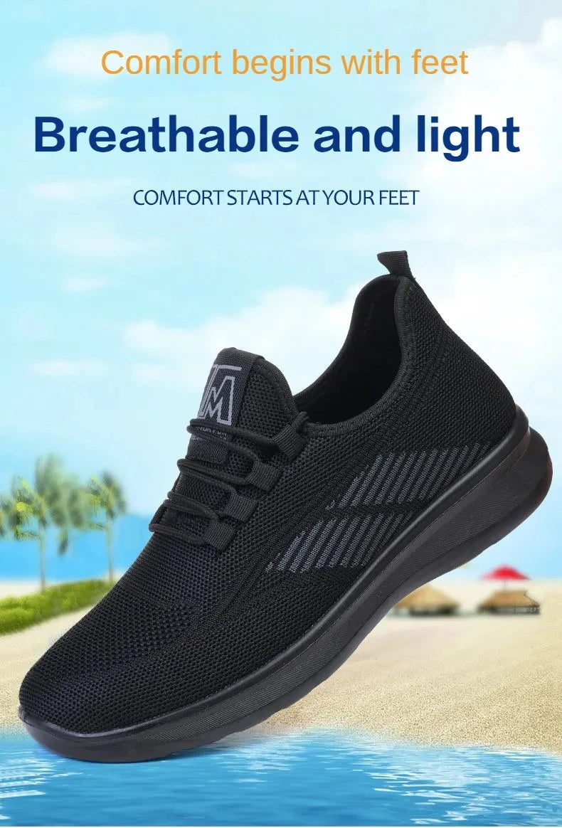 2025 zapatos de verano para hombre, zapatillas informales ligeras y cómodas, zapatos transpirables de suela blanda para hombre, zapatos con envÃo gratis