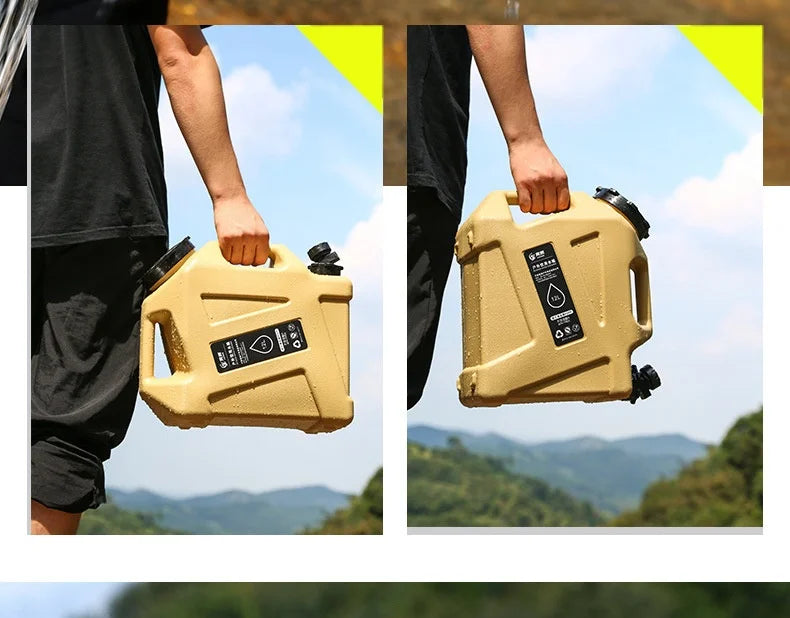 Cubo de agua para vehículo de recorrido autónomo al aire libre, cubo de almacenamiento de agua para el hogar, cubo de agua para acampar, cubo de agua pura potable