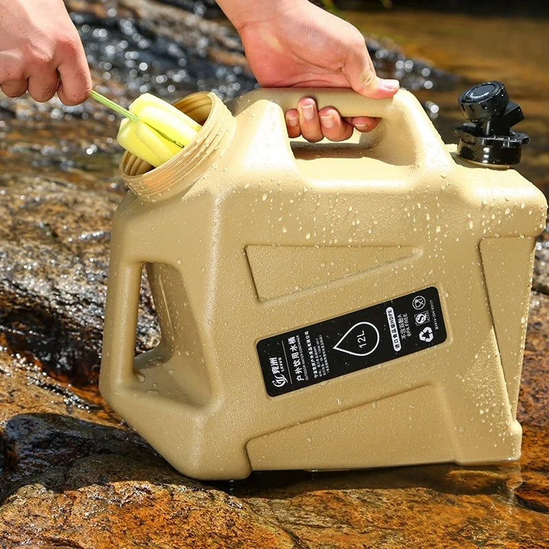 Cubo de agua para vehículo de recorrido autónomo al aire libre, cubo de almacenamiento de agua para el hogar, cubo de agua para acampar, cubo de agua pura potable