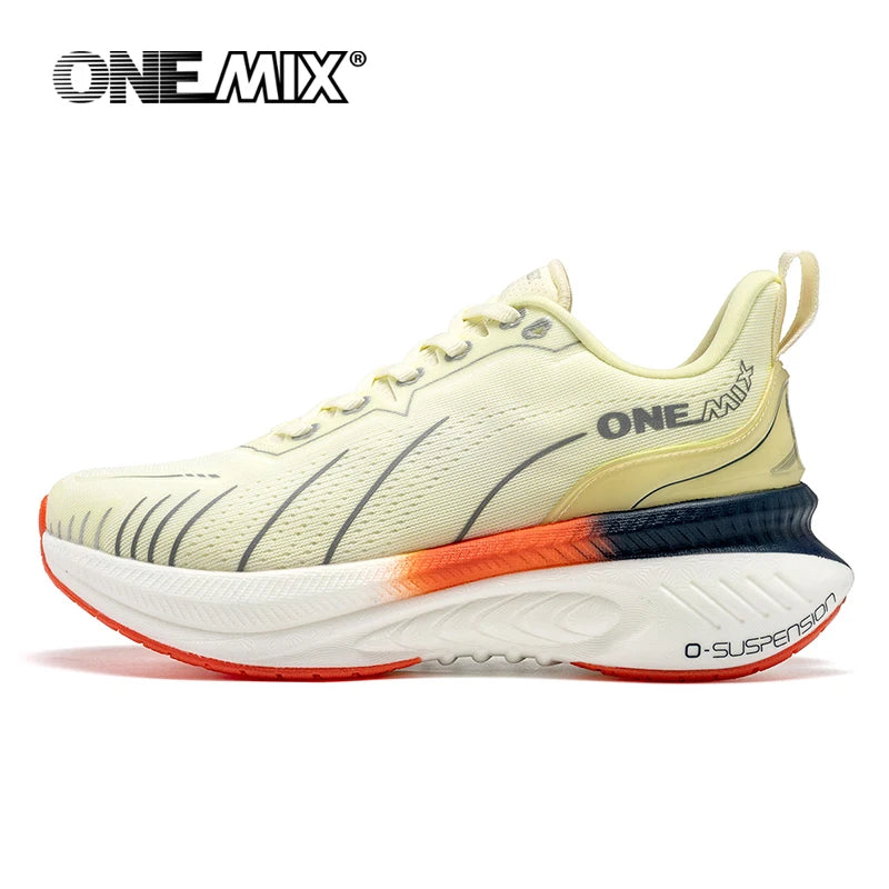 ¡Novedad de ONEMIX! Zapatillas de correr para hombre, zapatillas deportivas antideslizantes para mujer