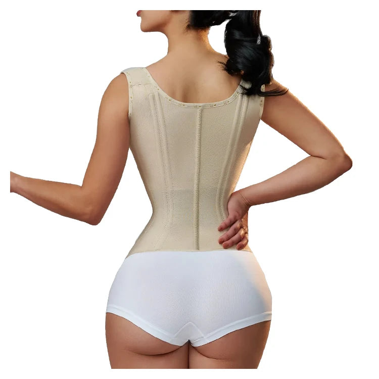 Faja de corsé colombiano para mujer, faja correctiva reductora de vientre, entrenador de cintura, carpeta de vientre adelgazante, ropa moldeadora de vaina plana