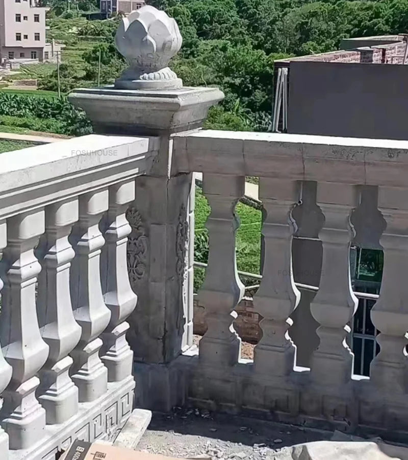 Nuevo molde de barandilla de columna romana gruesa, edificios de jardín, barandilla fundida en el lugar, columna de cemento, molde de barandilla reutilizable para balcón
