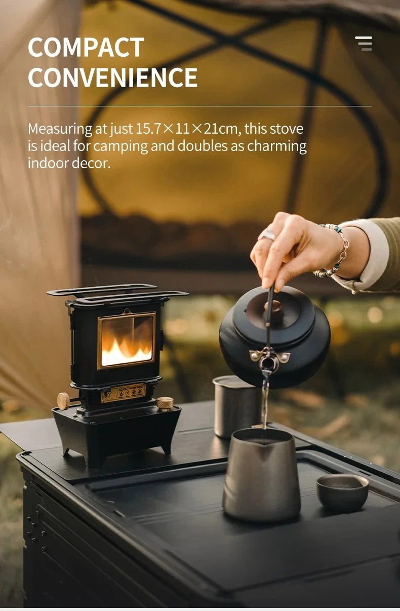 Lámpara de aceite de firedancia, estufa, linterna portátil para acampar al aire libre con luces Retro de emociones, perfecta para picnic y mochilero, aventuras