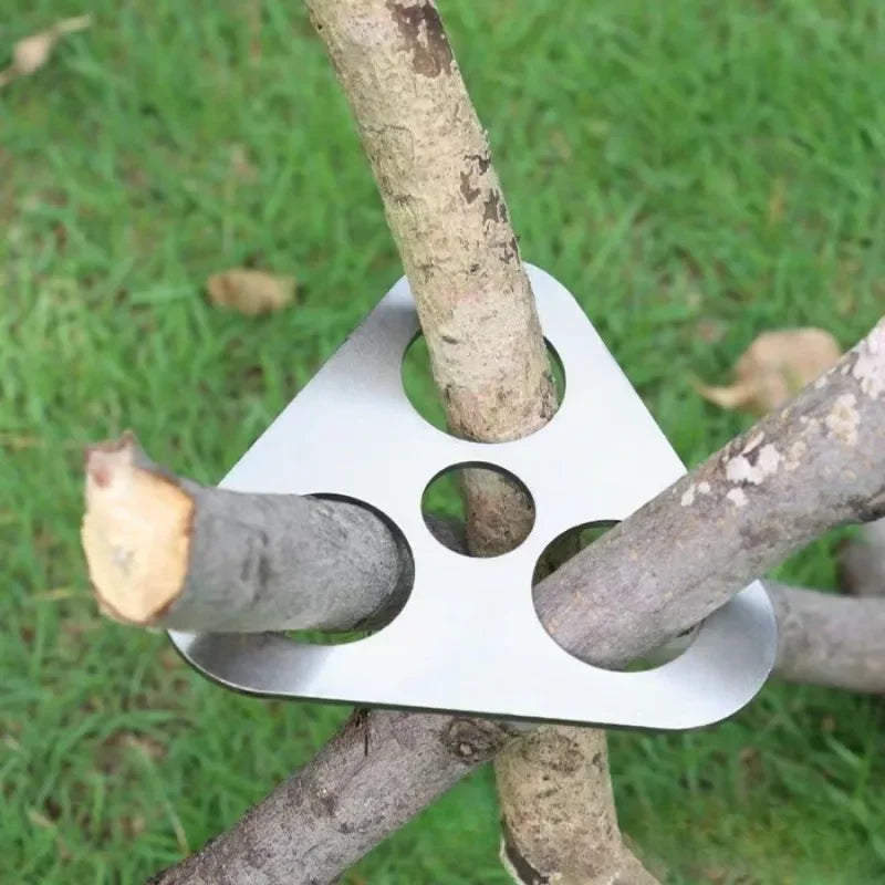 Trípode de Picnic de acero inoxidable para exteriores, colgador de latas ajustable, práctico y fácil de configurar, Camping, fogata, barbacoa, 1 ud.