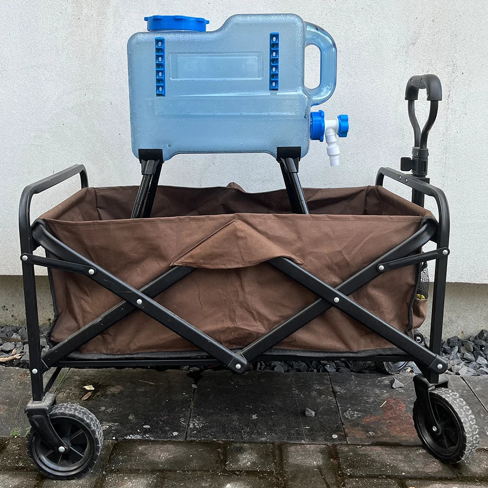 Soporte de cubo para acampar, soporte de caja de hielo plegable con soporte de carga fuerte, soporte de cubo de agua desmontable, accesorios de Picnic para barbacoa