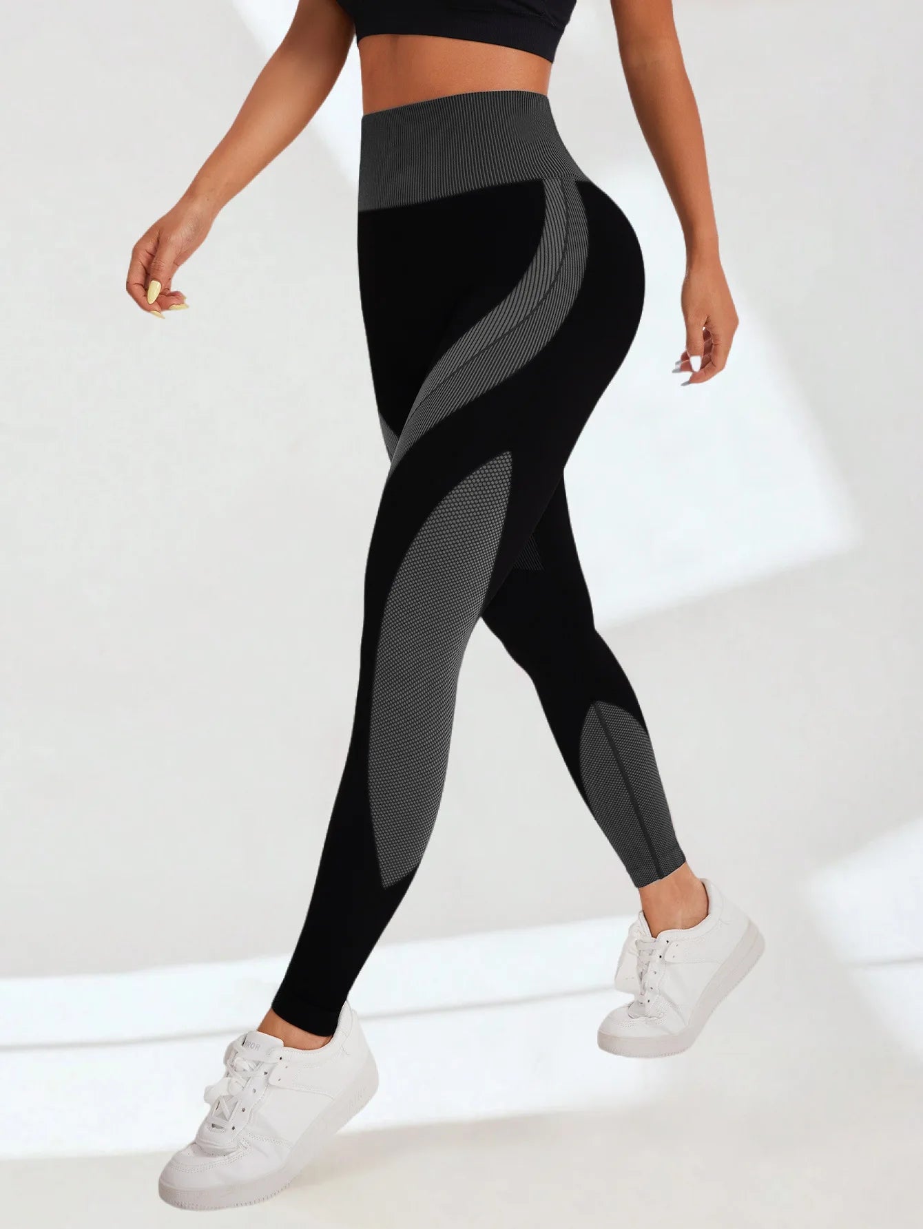Mallas de Yoga sin costuras para mujer, pantalones de entrenamiento deportivos para gimnasio, cintura alta, suaves y elásticos, transpirables, levantamiento de glúteos