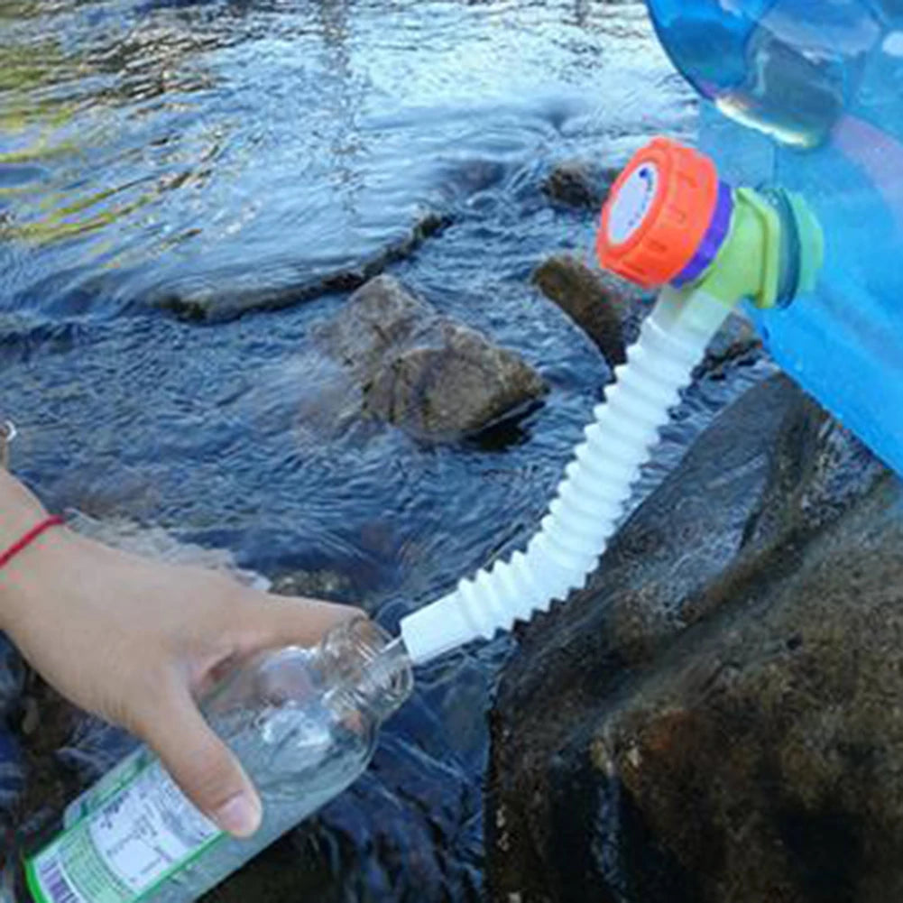 Tubo de extensión de grifo portátil, accesorios de cubo de agua, extensor de manguera de grifo telescópico, tubo extensible para acampar al aire libre