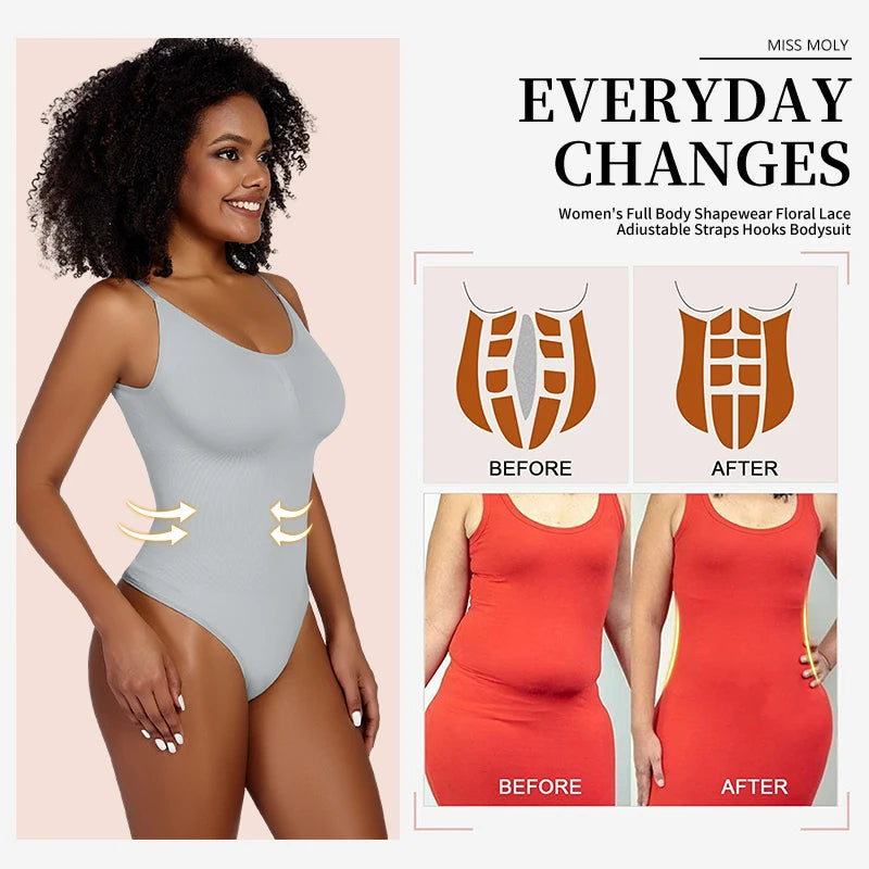 Faja suavizante para mujer, Faja moldeadora de cuerpo completo, Tanga, moldeador de cuerpo suave, esculpido de pecho, ropa interior adelgazante