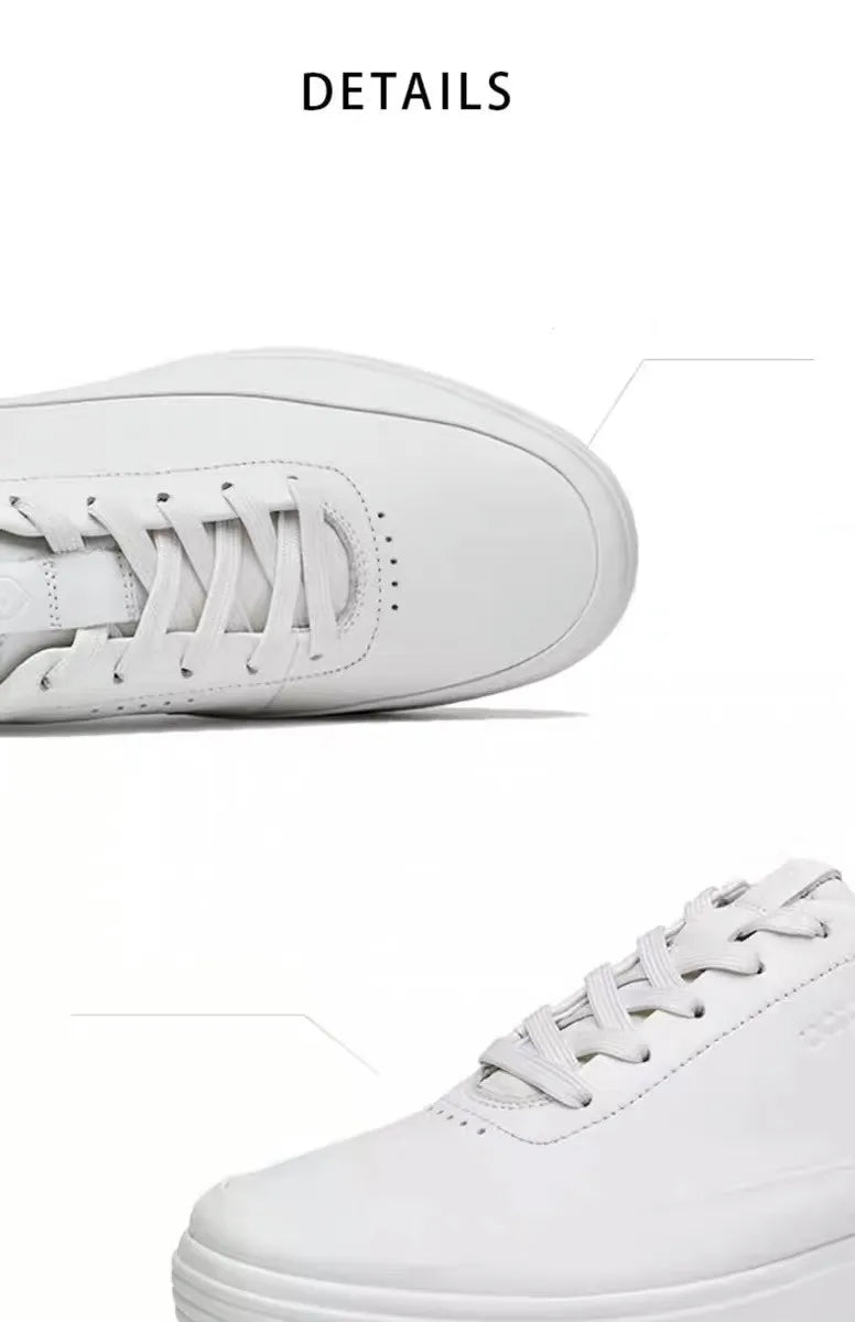 Zapatos de cuero genuino de alta calidad para hombre, zapatillas cómodas de verano, zapatos de moda para hombre, zapatos de monopatÃn versátiles de cuero suave