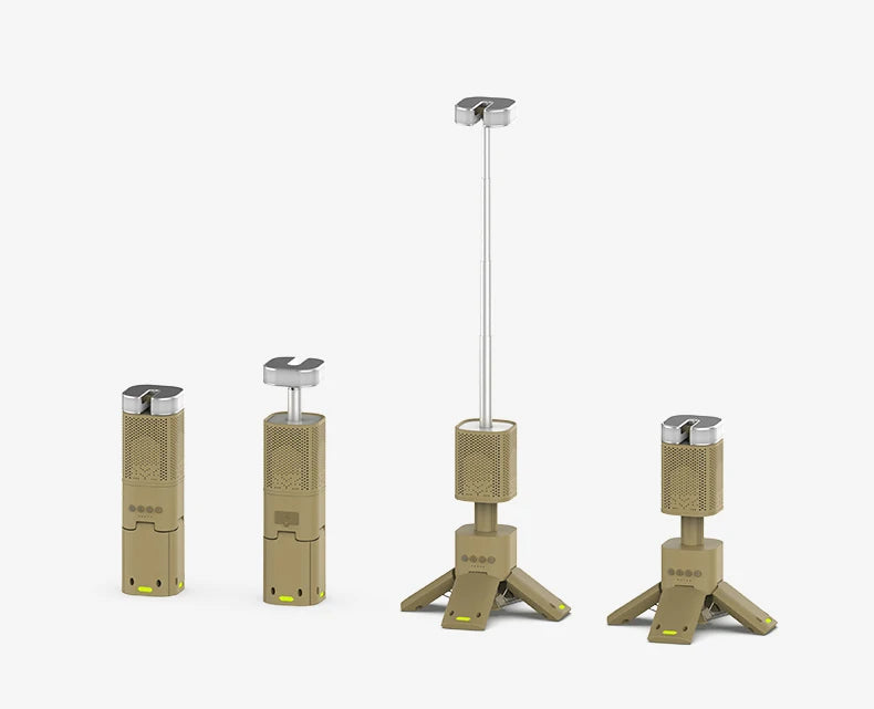 Linterna de Camping de 14000mAh, iluminación telescópica recargable, soporte magnético con altavoz, linterna LED portátil impermeable para exteriores