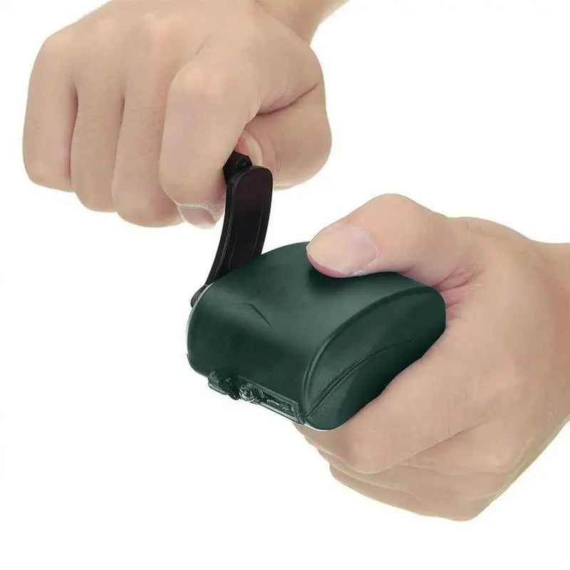 Cargador de emergencia portátil USB de 5V para teléfono móvil, manivela de potencia D ynamo para acampar al aire libre, cargador de viaje con luz Led