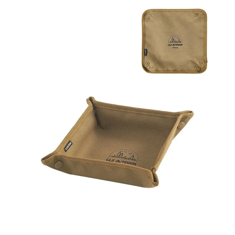 Bandeja organizadora portátil para acampar, caja compacta de almacenamiento para el hogar y el viaje, sin desorden, 1 ud.