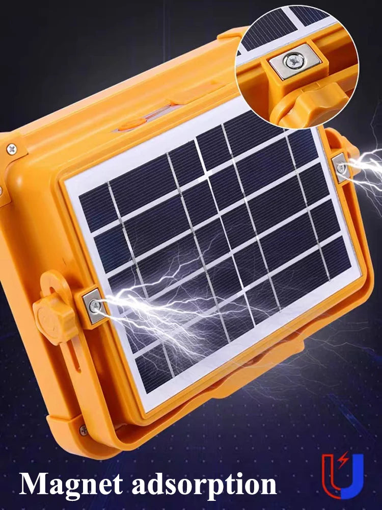 Linterna solar portátil con luces solares recargables por USB para exteriores, luz solar de emergencia para Parkside, viajes, caminatas, luces LED para acampar