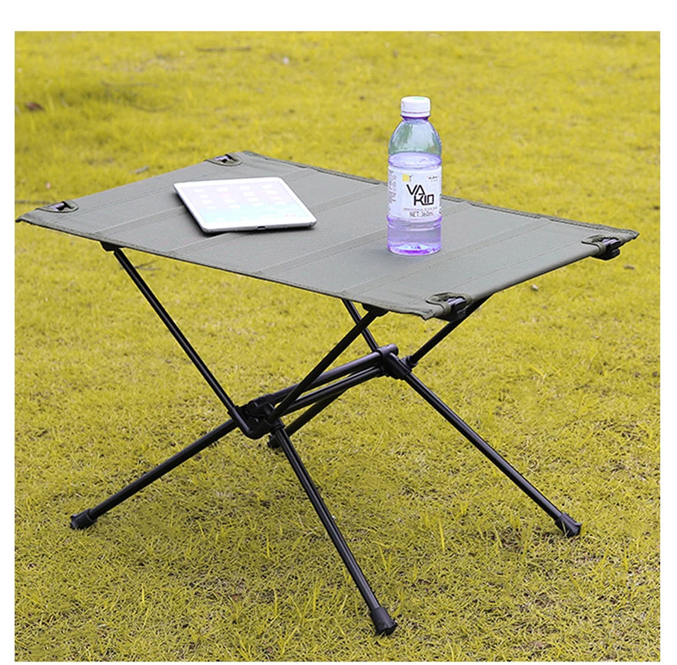 WESTTUNE-mesa plegable para acampar, mesa enrollable portátil de aleación de aluminio, ligera, 1680D, Oxford, para Picnic al aire libre