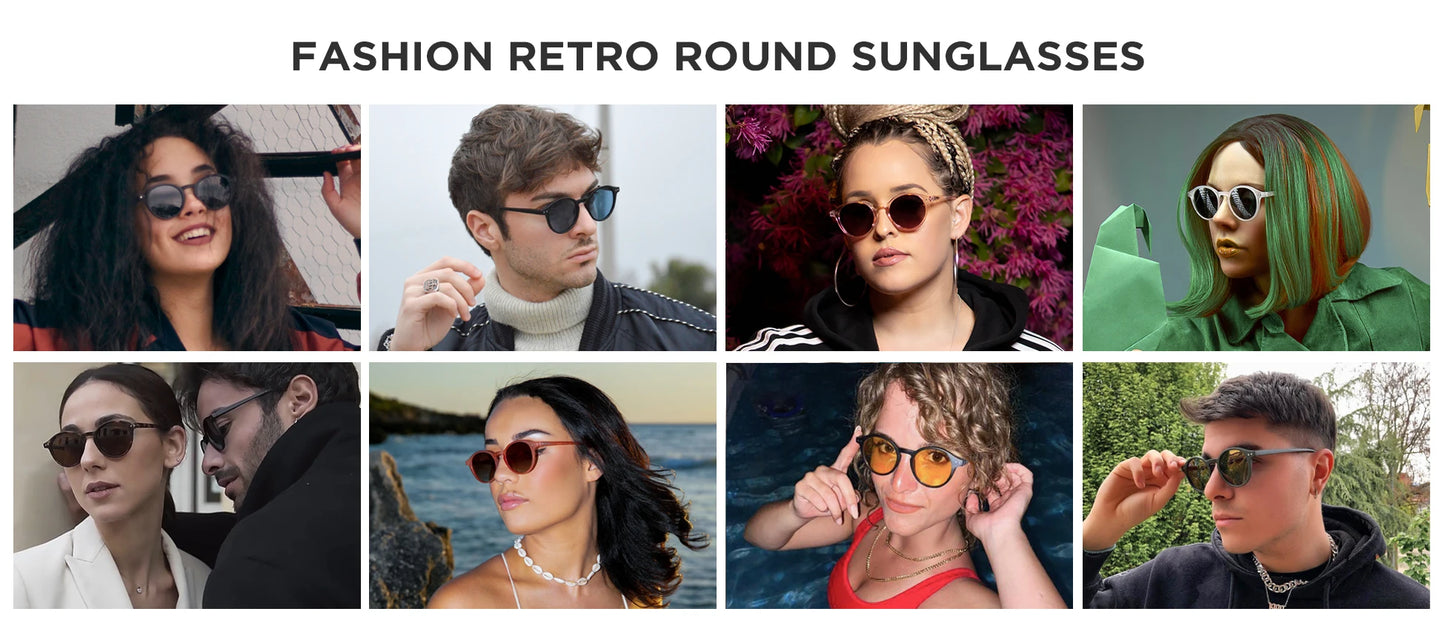 ZENOTTIC (tamaño S) gafas de sol polarizadas circulares Retro 2024 2025 hombres mujeres Vintage pequeñas gafas de sol redondas UV400 gafas de sol