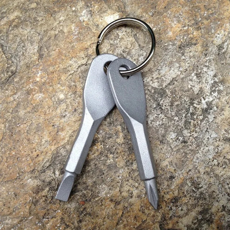 Suministros para acampar al aire libre, cuchillo plegable de acero inoxidable, Mini cuchillo de bolsillo multifunción con cabeza cuadrada, llavero colgante, 1 ud.