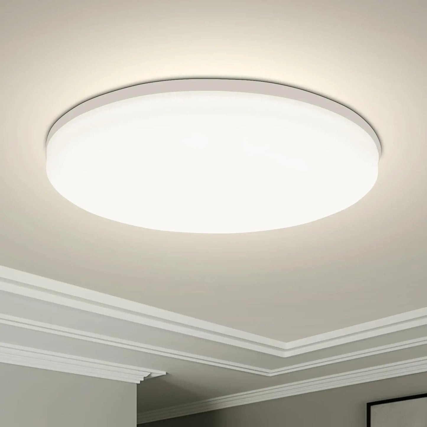 Luz de techo LED redonda, accesorio de iluminación decorativo para el hogar, sala de estar, dormitorio, cocina interior, 18 W, 24 W, 36 W, 48W