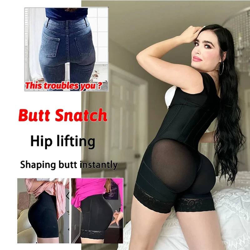 Faja moldeadora de alta compresión para mujer, faja plana para vientre posparto, entrenador de cintura, ropa moldeadora de Control del Abdomen de Colombia