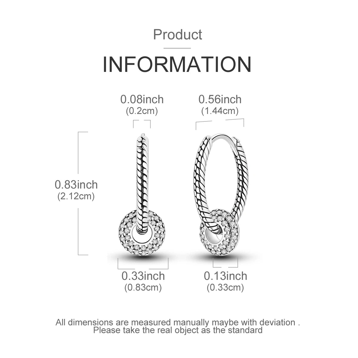 Orstarry-pendientes circulares de Plata de Ley 925 con forma de gota para mujer, aretes colgantes, joyería versátil para fiesta, regalos