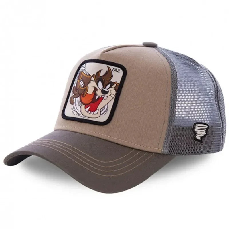 Gorra de béisbol de algodón con Cierre trasero de dibujos animados de Anime de marca de alta calidad para hombres y mujeres, gorro de malla de Hip Hop para papá, gorra de camionero, triangulación de envÃos