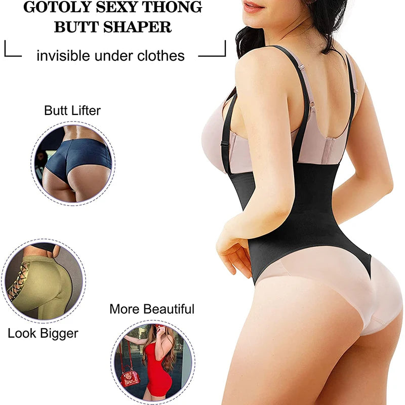Body moldeador de cuerpo completo para mujer, ropa interior adelgazante con Control de barriga, levantador de glúteos, corsé moldeador de Abdomen con realce