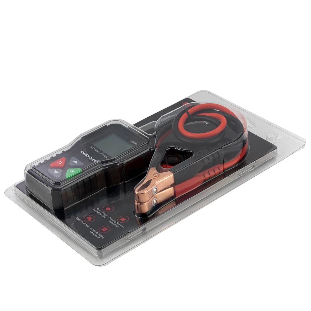 KINGBOLEN BM550, BM550 PLUS probador de baterÃa de coche 6V 12V 24V sistema de baterÃa detectar analizador de baterÃa automático herramienta de baterÃa de coche SOC SOH