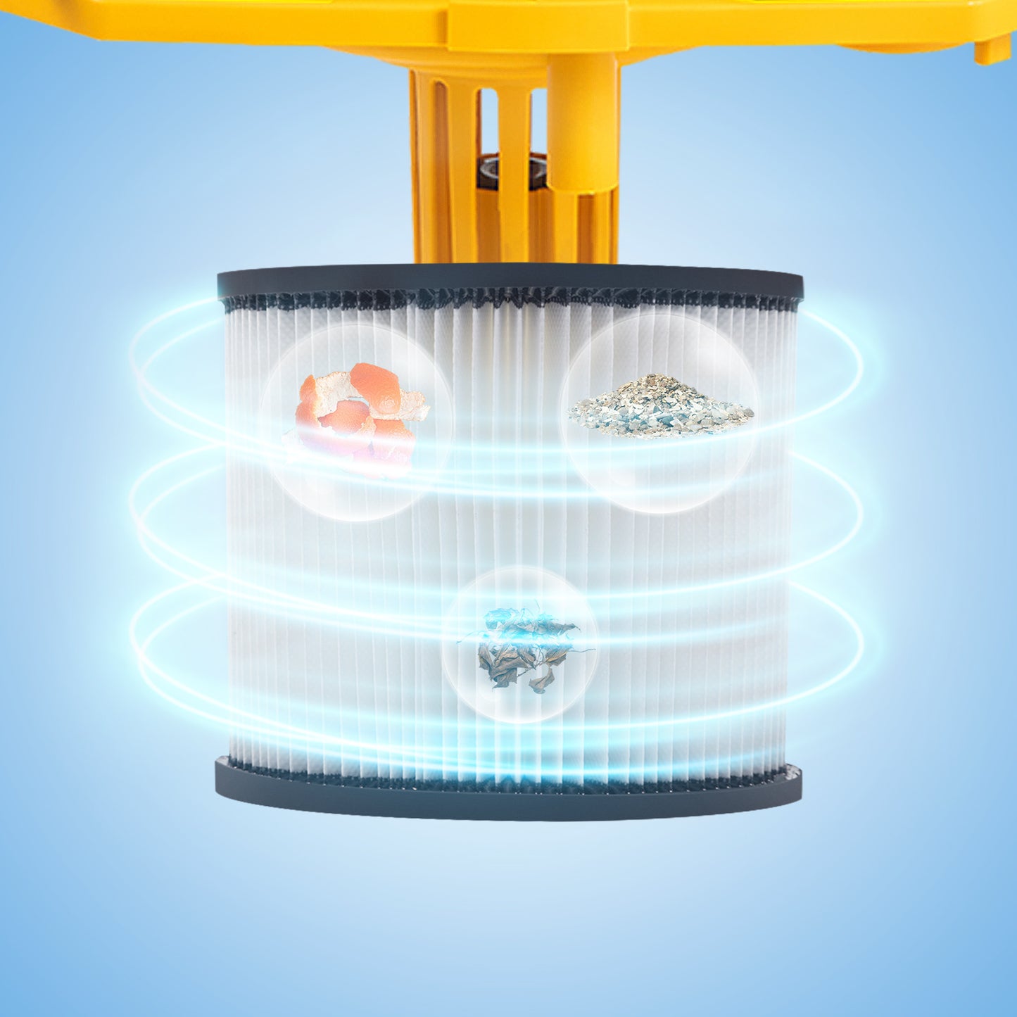 VEVOR-aspiradora portátil en seco y húmedo, 15L, para coche y electrodomésticos, potente aspirador de succión de 1200W y soplador de aire