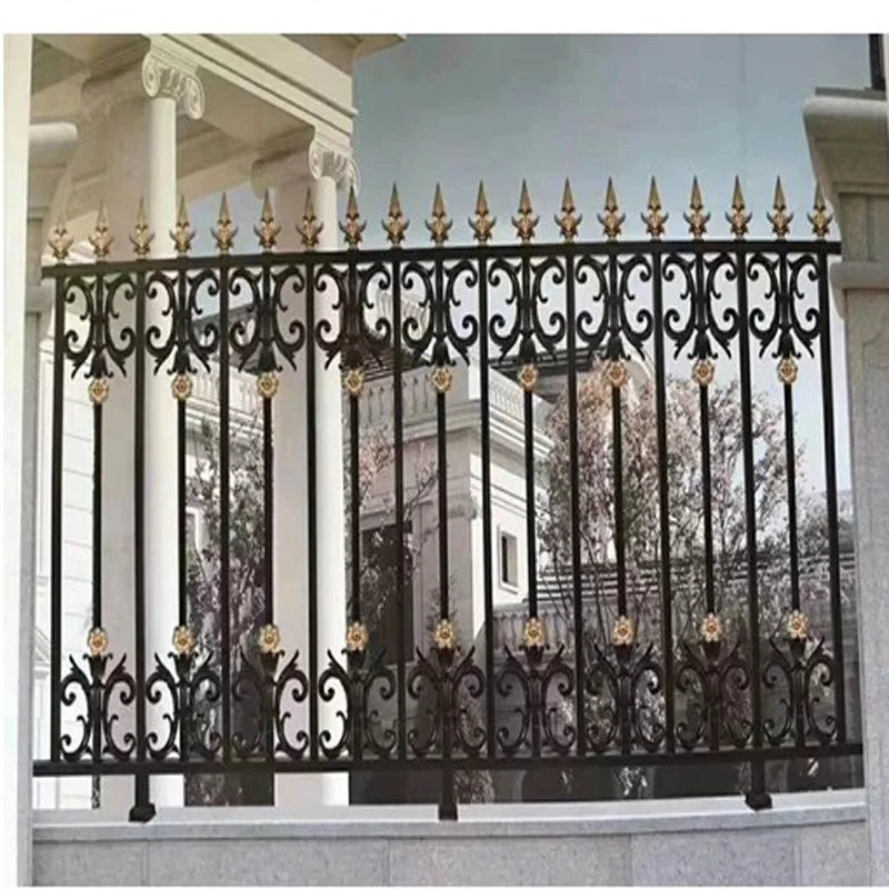 Venta al por mayor de paneles de valla de aluminio, puertas de entrada, paneles de valla de aluminio recubiertos en polvo de alta calidad para jardín