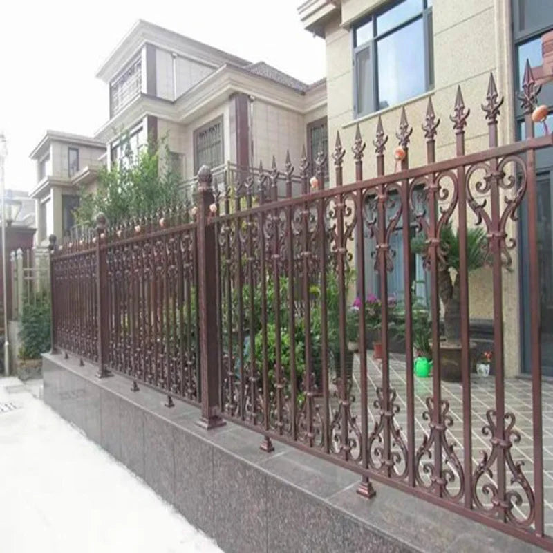 Venta al por mayor de paneles de valla de aluminio, puertas de entrada, paneles de valla de aluminio recubiertos en polvo de alta calidad para jardín