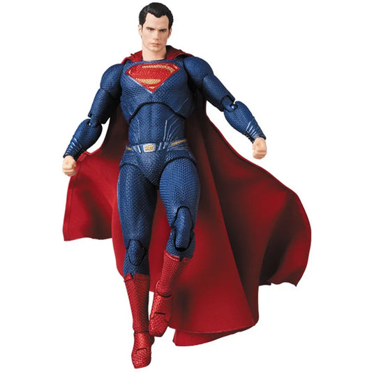 16cm DC Superman MAFEX 057 Liga de la Justicia Super Man colección de figuras de acción modelo BJD juguetes de regalo