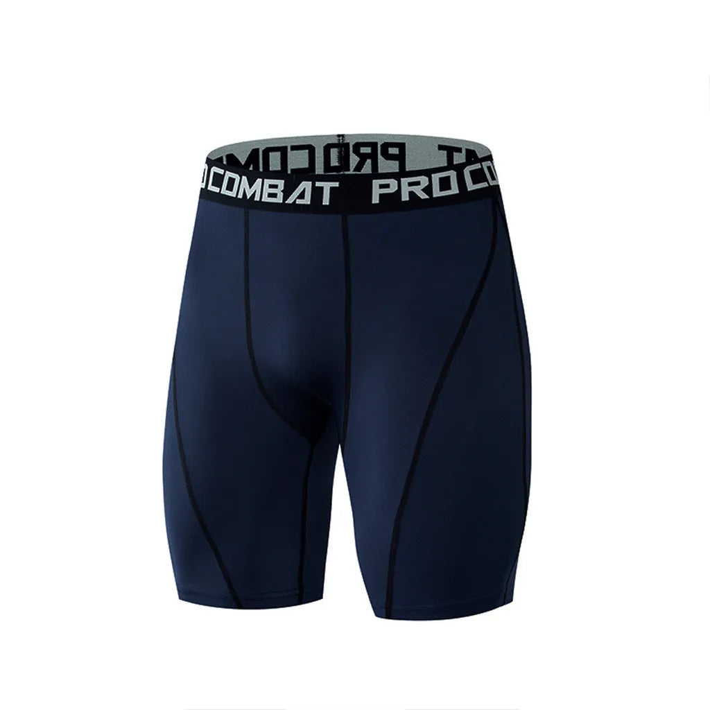 Pantalones cortos de culturismo para Hombre, bragas de gimnasio con entrepierna para entrenamiento fÃ­sico, medias de compresiÃ³n elÃ¡sticas para mÃºsculos vivos, mallas ajustadas para Hombre