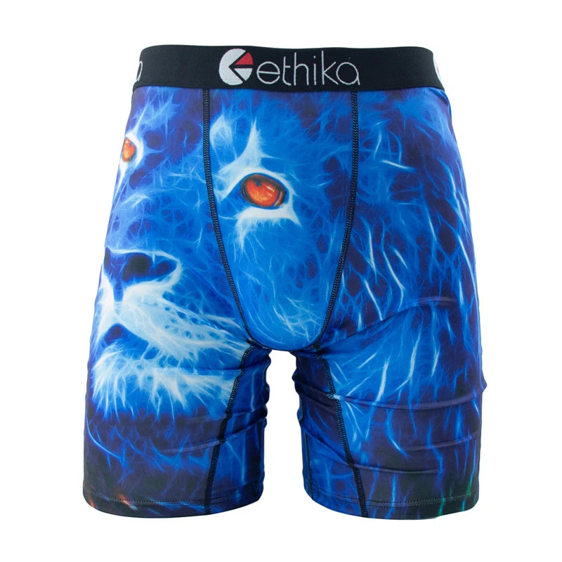ETHIKA, 1 Uds., ropa interior sexi para hombre, Boxers transpirables para nadar, calzoncillos para hombre de talla grande S-3XL, bañadores para hombre, bragas para hombre, calzoncillos Boxer