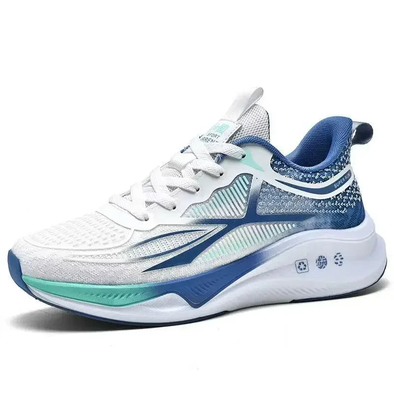 Zapatos para correr y caminar para hombre: zapatillas de tenis con cordones, ligeras, cómodas y transpirables
