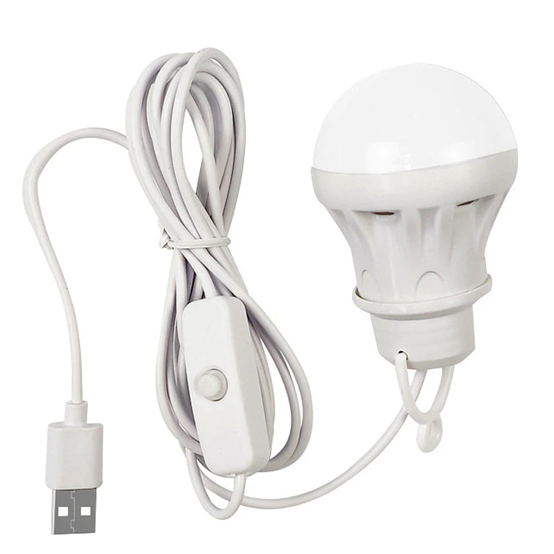 Linterna Led DC5V, lámpara de luz para campamento, bombilla de emergencia Usb, lámpara colgante para tienda de campaña para trabajo, barbacoa, pesca, reparación, equipo de Camping para exteriores