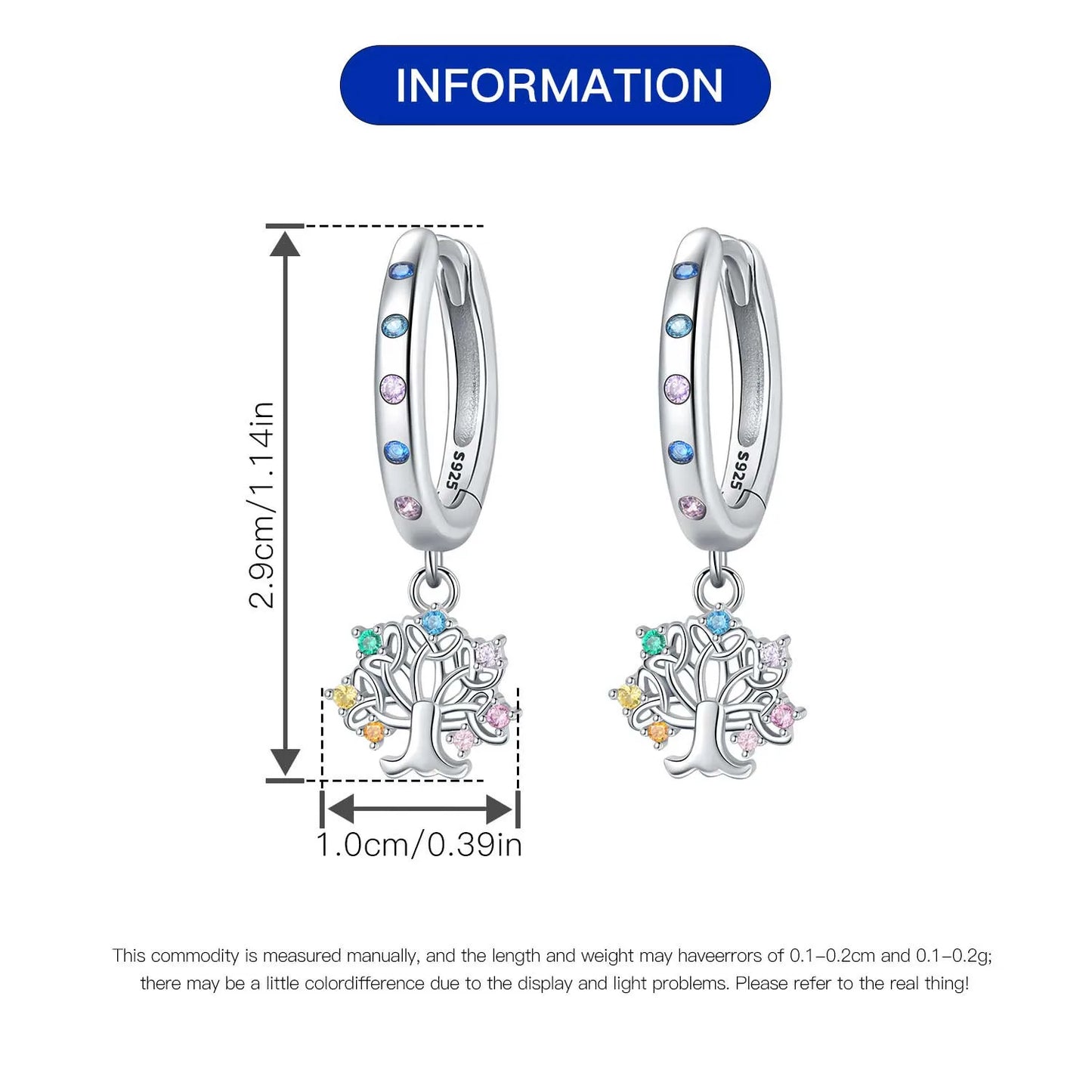 Orstarry-pendientes circulares de Plata de Ley 925 con forma de gota para mujer, aretes colgantes, joyería versátil para fiesta, regalos