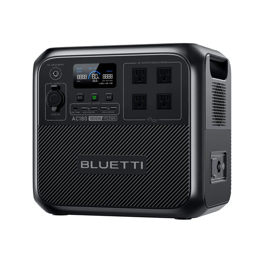 Bluetti AC180 enchufe estadounidense 1800W 1152Wh generador Solar estación de energía portátil 36Ah LiFePO4 batería Powerstation APP Camping pesca