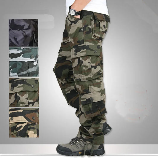 Primavera otoÃƒÂ±o hombres nuevos multibolsillos multifuncionales al aire libre pantalones casuales monos de trabajo pantalones de talla grande pantalones tÃƒÂ¡cticos Tr