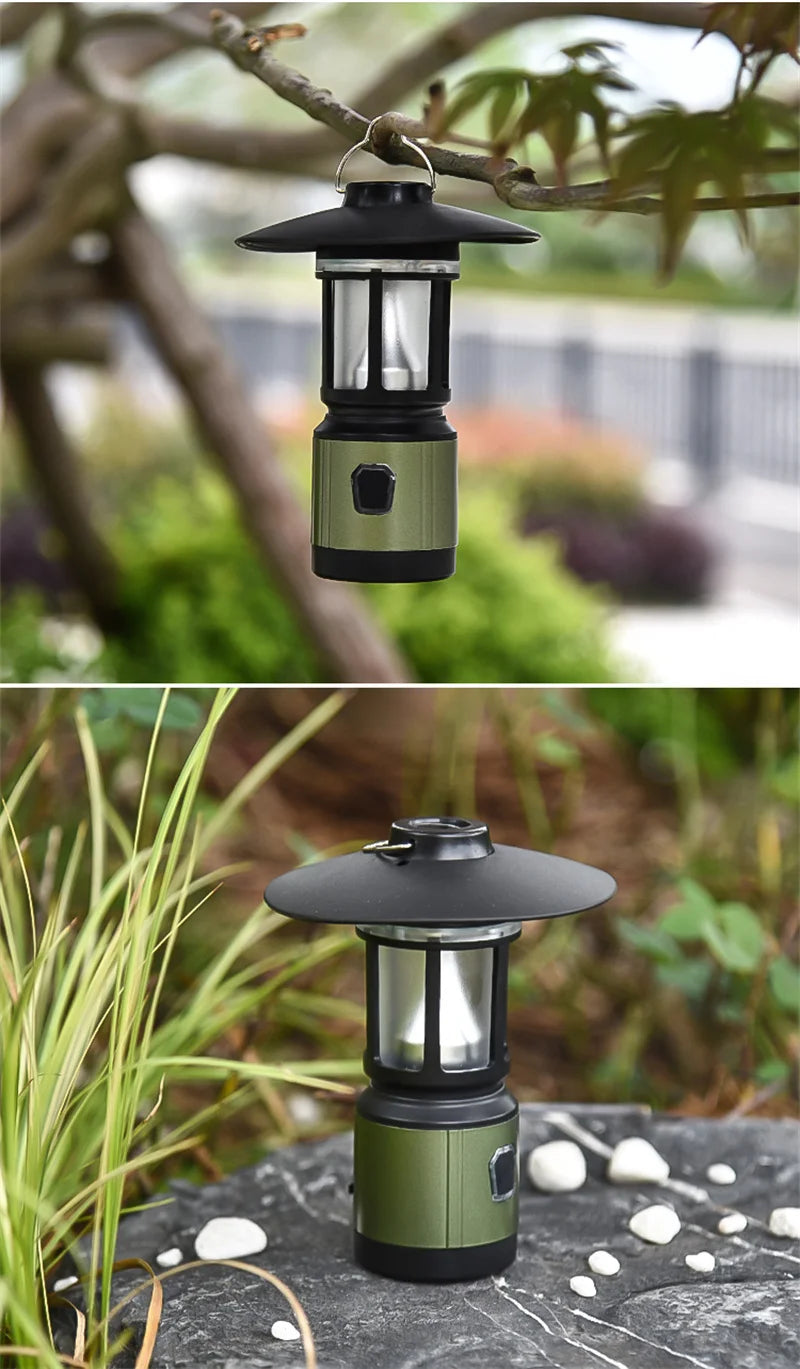 WEST BIKING-luz colgante para tienda de campaña, linternas portátiles para acampar, luz Led recargable por USB, lámpara de campamento para emergencias al aire libre