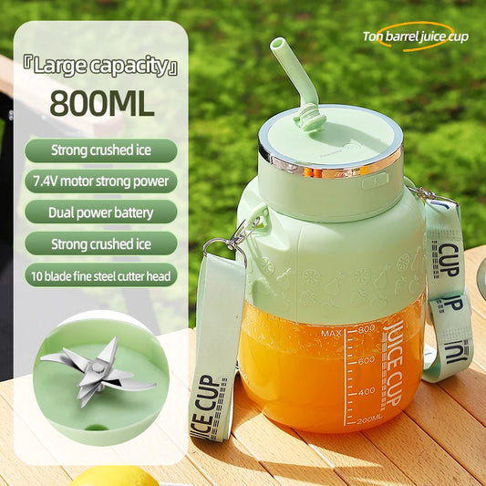 Taza de jugo elÃƒÂ©ctrica portÃƒÂ¡til de 27OZ con recarga USB, mini licuadora para batidos, batidos, jugos y bebidas proteÃƒÂ­nas, multifuncional